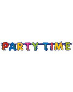 PARTY STREAMER PARTY TIME  DICUT BANNER 1CT-PRO-8935