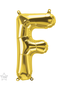 16 IN FOIL GOLD LETTER F AIR FILLED 1CTP-QUA-59506