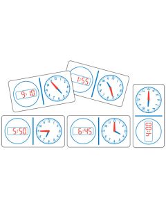 TFC-DOMINOES CLOCK ANALOGUE/DIGITAL 12HR  28P-TFC-11215