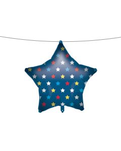 18 INCH AIR-HELIUM FOIL BLUE STARS 1CTP-PRO-92420