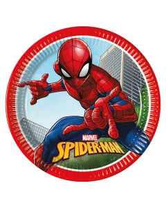 SPIDERMAN CRIME FIGHTER PAPER PLATES 23CM 8CT - NG-PRO-93863