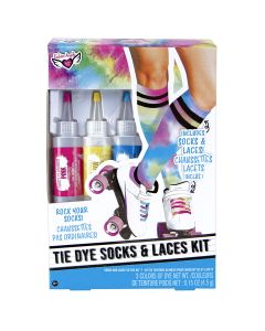 FASHION ANGELS TIE DYE SOCKS & LACES KIT-FAA-12793