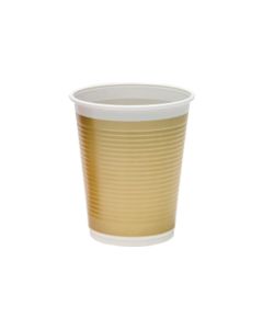 DECORATA GOLD PLASTIC CUPS 200ML10CT-PRO-4225
