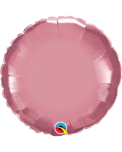 18 INCH FOIL RND CHROME MAUVE 1CTP-QUA-90024