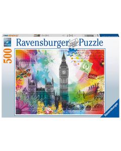 RAVENSBURGER 500PC PUZZLE GREETINGS FROM LONDON-RVG-16986