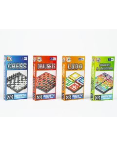 GAMES HUB MAGNETIC GAMES CHESS/DRAUGHS/SNAKES/LUDO-RMS-R05-1240