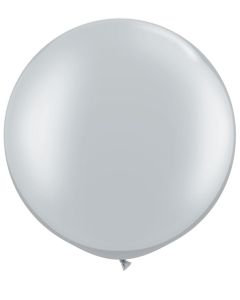 3 FT LATEX PLAIN RND SILVER 2CTP-QUA-38402