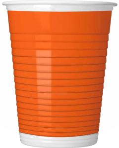 ORANGE PAPER CUPS 200ML 8CT-PRO-89610