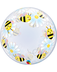 24 INCH DECO BUBBLE SWEET BEES & DAISIES 1 CTP-QUA-15733