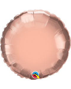 18 INCH FOIL RND ROSE GOLD PLAIN FOIL 1 CTP-QUA-57050