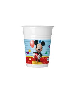 PLAYFUL MICKEY PLASTIC CUPS 200ML 8CT-PRO-93558