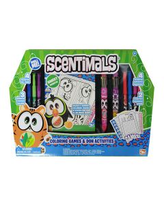 SCENTIMALS COLOURING, GAME & DOUGH ACTIVITY SET-KAN-7368