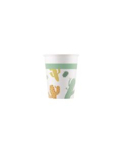 ECO COMP CACTI PAPER CUPS 200ML 8CT-PRO-90808