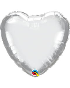 18 INCH FOIL HRT CHROME SILVER 1CTP-QUA-90034