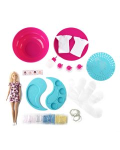 BARBIE TIE DYE CREATION STATION INC DOLL N DRESSES-SAM-BRB4879V2