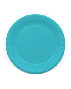 ECO COMP IND TURQUOISE PAPER PLATES LARGE 23CM 8CT-PRO-90895