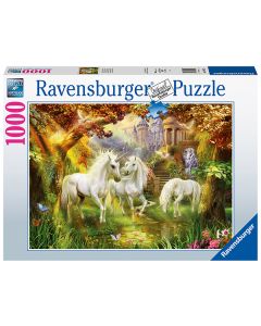 RAVENSBURGER 1000PC PUZZLE UNICORNS IN THE FOREST-RVG-15992