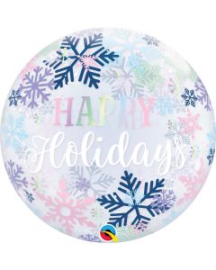 22 INCH SINGLE BUBBLE HAPPY HOLIDAYS 1CTP-QUA-14834