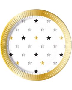 MILESTONE STARS  PAPER PLATES LARGE 23CM 8CT-PRO-88874