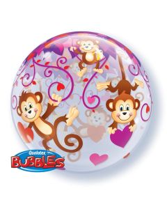 22 INCH SINGLE BUBBLE LOVE MONKEYS 1CTP-QUA-40193