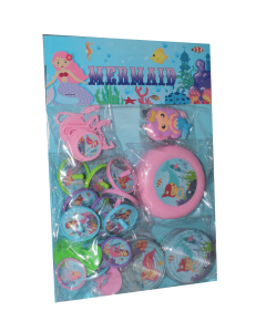 PARTY FAVOUR PACK ASS MERMAID SET 36CTP-LCY-81523