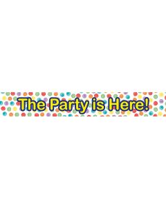 MULTIWATERCOLOR THE PARTY IS HERE BANNER 3CT-PRO-93041