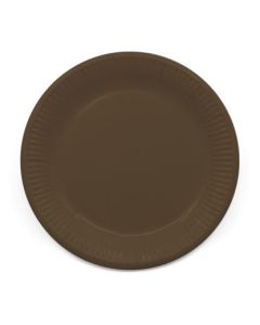 ECO COMP IND BROWN PAPER PLATES LARGE 23CM 8CT-PRO-90901