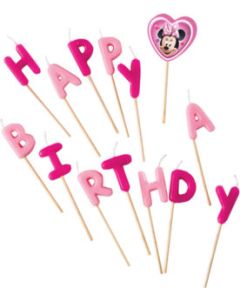 MINNIE HAPPY HELPERS HBDAY TOTHPICK CANDLS 1CT-PRO-80531