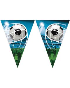 SOCCER FANS TRIANGLE PAPER FLAG BANNER 1CT-PRO-93750
