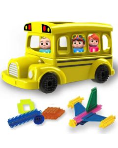 COCOMELON FUN BRICKS SCHOOL BUS SET-DIA-1725