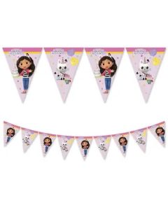 GABBYS DOLLHOUSE PAPER TRIANGLE FLAG BANNER 1CT-PRO-95760