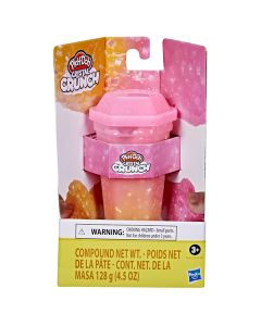 PLAY DOH-CRYSTAL CRUNCH HOT PINK ORANGE-HAS-F5162