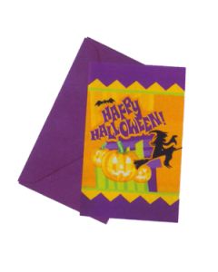 HAPPY HALLOWEEN INVITATIONS & ENVELOPES 6CT-9186
