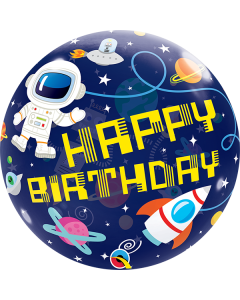 22 INCH SINGLE BUBBLE BIRTHDAY OUTER SPACE 1 CTP-QUA-13079