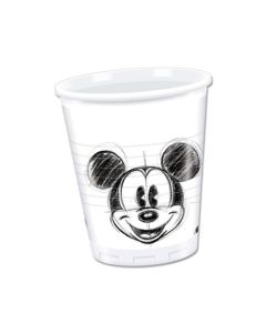 MICKEY FACES PLASTIC CUPS 200ML 25CT-PRO-82739