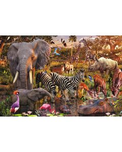 RAVENSBURGER 3000PC PUZZLES AFRICAN ANIMAL WORLD-RVG-17037