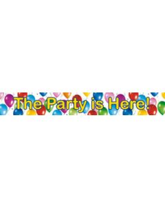 BALLOONS FIESTA THE PARTY IS HERE BANNER 3CT-PRO-9718