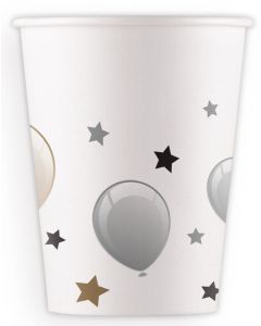 MILESTONE BDAY BALON PAPER CUPS 200ML 8CT-PRO-93912