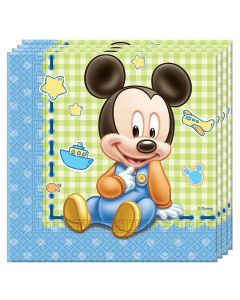 BABY MICKEY TWO PLY PAPER NAPKINS 33X33CM 20CT-PRO-84347
