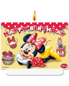 MINNIE HAPPY HELPERS HBDAY DCOR CANDLE 1CT-PRO-83215