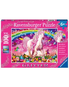 RAVENSBURGER 100PC GLITTER PUZZLE HORSE DREAM-RVG-13927