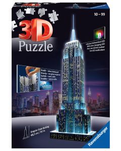 RAVENSBURGER 216PC 3D PUZ NITE ED. EMPIRE STATE-RVG-12566