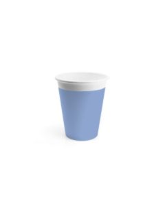 ECO COMP IND LBLUE PAPER CUPS 200ML 8CT-PRO-90893