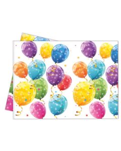 SPARKLING BALOON PLASTIC TABLECOVER 120X180CM 1CT-PRO-88151