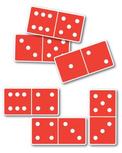 TFC-DOMINOES 6 X 6 DOTS 28P-TFC-11620