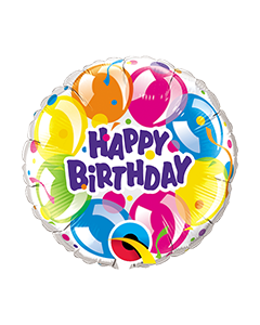 9 INCH FOIL BDAY SPARKLING BALLOONS  1CTL-QUA-92521