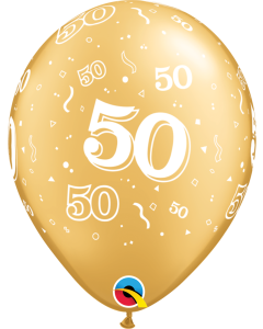 11 INCH LATEX GOLD 50-A-RND 50CTP-QUA-37107
