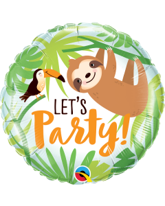 18 INCH FOIL LETS PARTY TOUCAN & SLOTH-QUA-12259