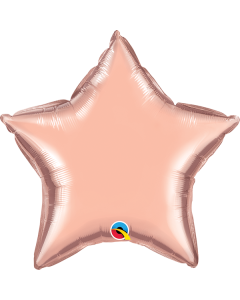 20 INCH FOIL STAR ROSE GOLD PLAIN FOIL 1 CTP-QUA-57165
