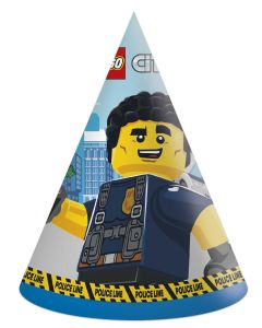 LEGO CITY PAPER HATS 6CT-PRO-92252